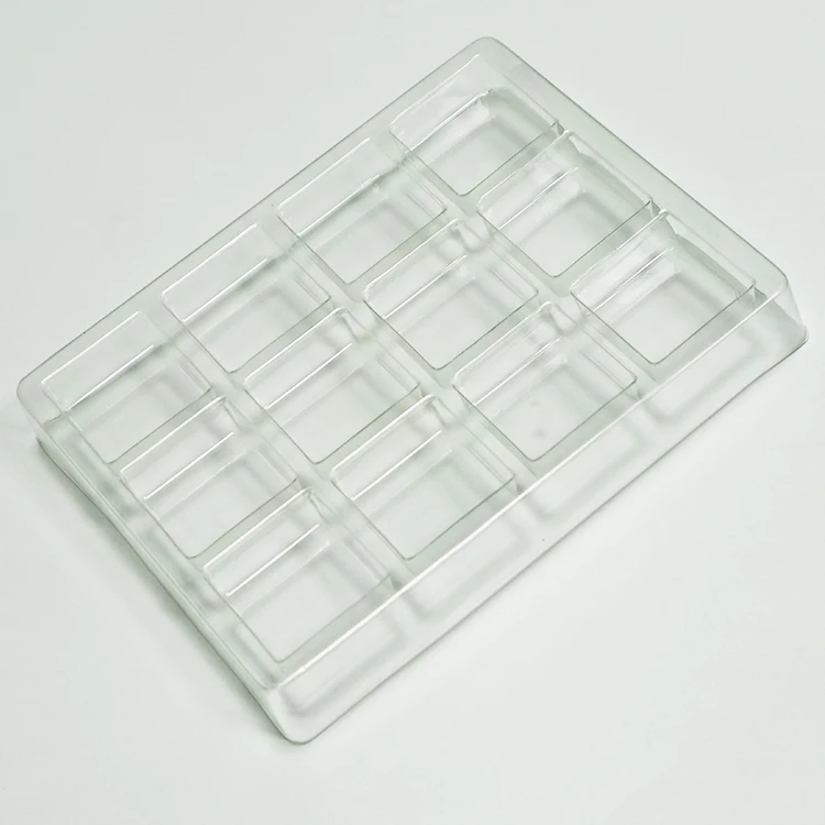 Food-grade Clear Plastic Cookie Inserted Box Blister Chocolate Packaging Tray