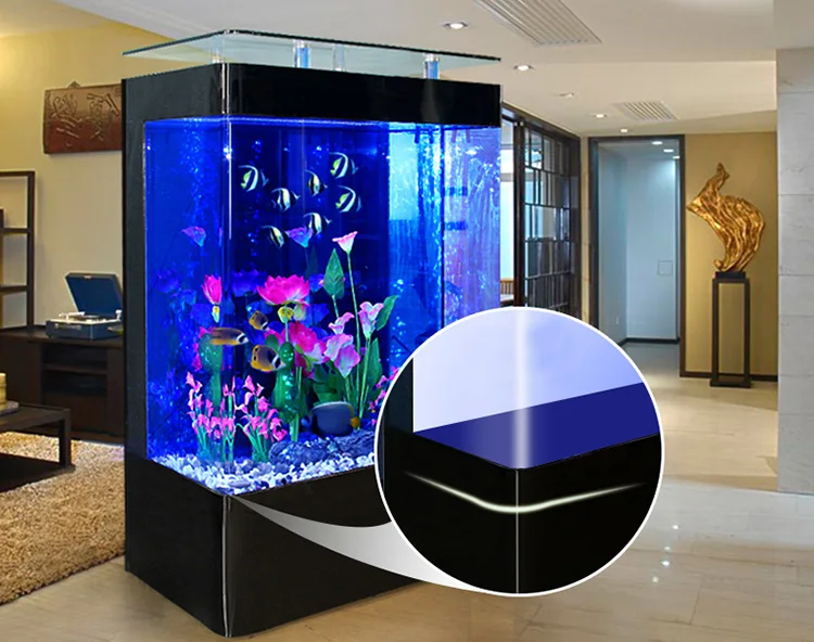 New product elegant curved screen fish aquarium tanks with filter