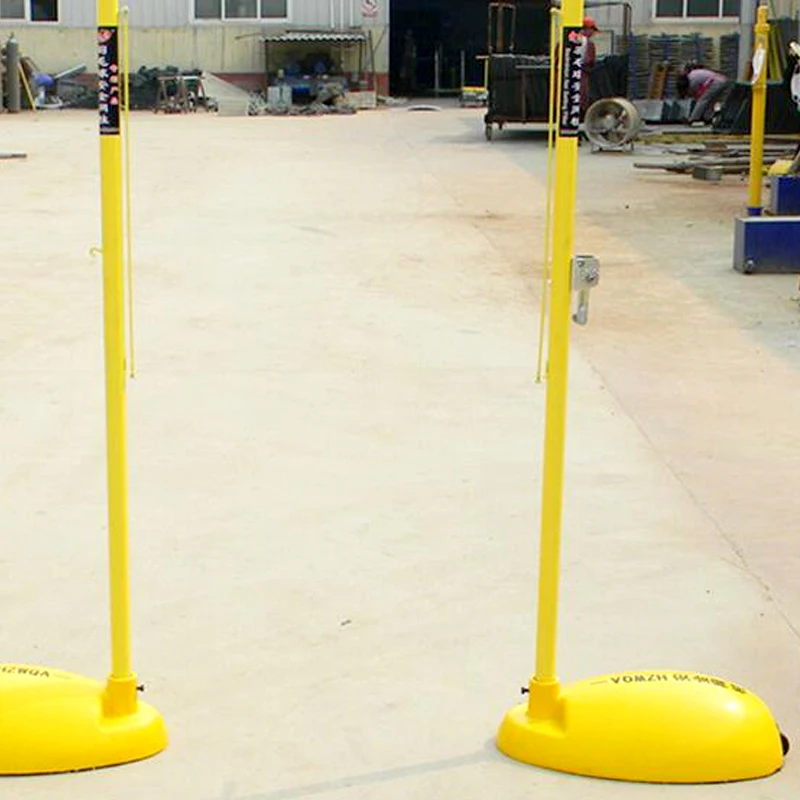 
High quality portable movable badminton net pole / post / stands post 