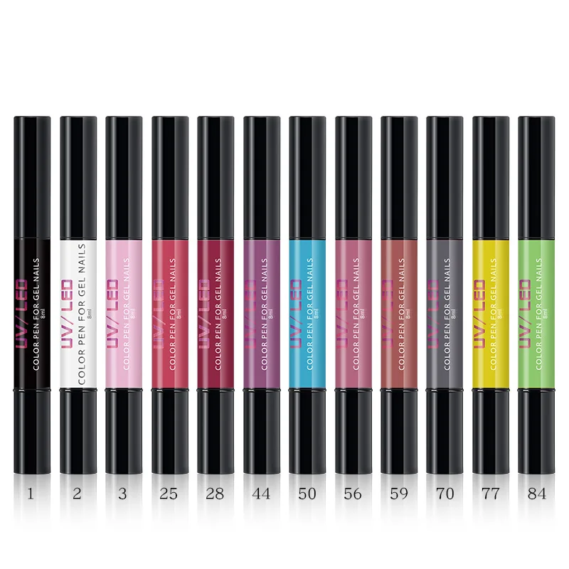 QF C48 12 Colors Customized Logo & Colors One Step No Base Top Coat Gel UV Led Nail Gel Polish