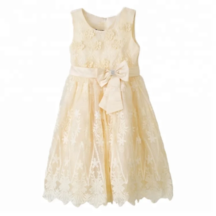 Милое розовое платье на молнии с кружевной вышивкой и поясом-бабочкой для девочек