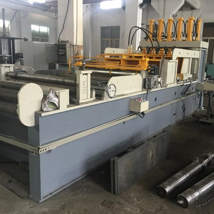 Corrugated fin forming machine for transformer wall tank making