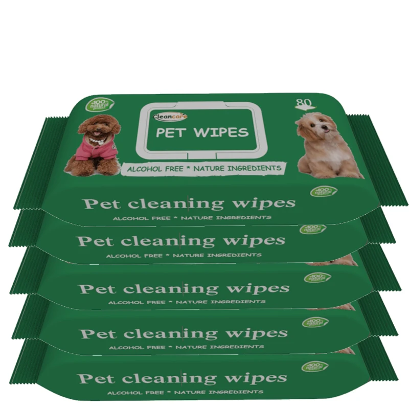 Многофункциональные влажные салфетки для чистки собак и щенков