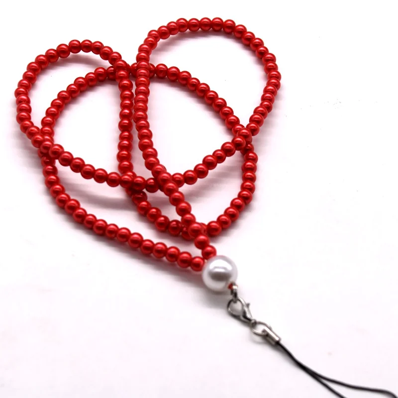 
China Manufacturer custom beaded rhinestone phone lanyard for key 