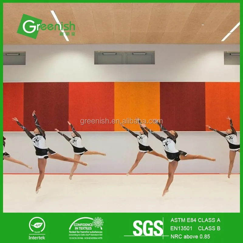 Eco-friendly Polyester Fiber Acoustic Wall Panel With Soundproofing