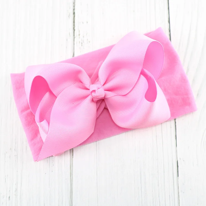 2021 hot style selling wholesale children monochrome wash hair band  high comfortable soft child baby nylon headband