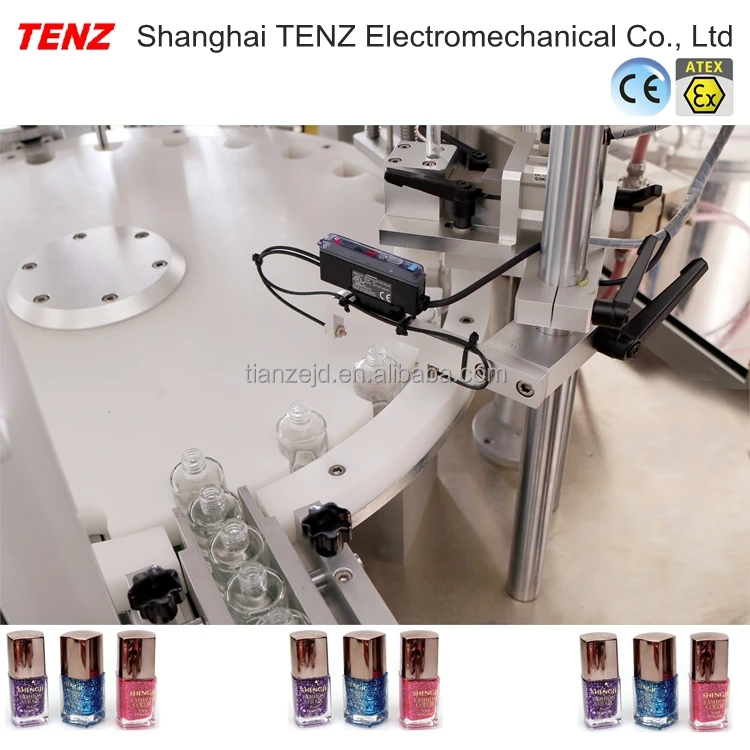 TENZ Automatic Nail Polish Filling Machine Nail Polish Produce Line Machinery & Hardware Food Electric Wood