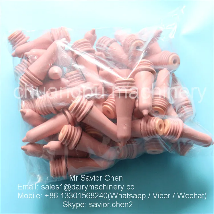 Dairy Farm Calf Feeder Nuk Rubber Material , Calf Teats