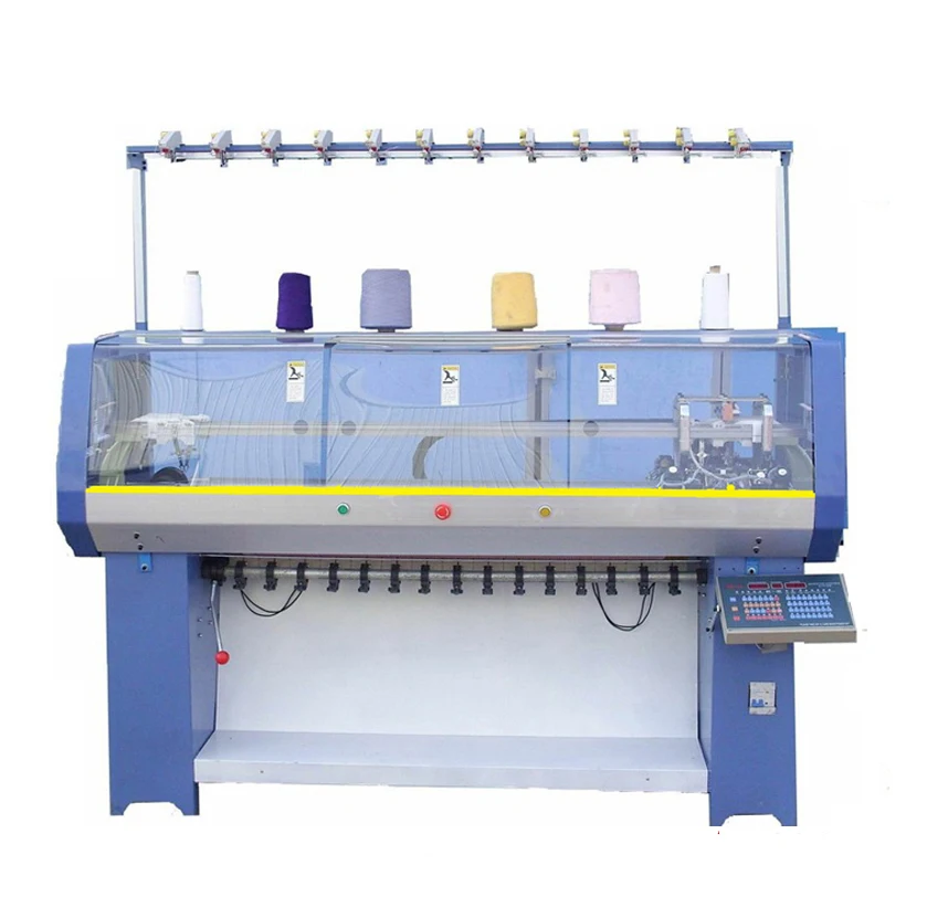 semi auto hand manual collar cuffs flat knitting machine sweater stoll price fully jacquard computerized