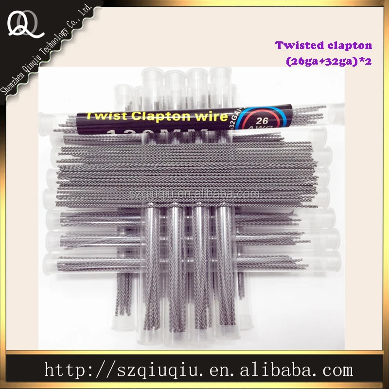 Prebuilt coil Twisted clapton (26ga+32ga)*2 hot selling clapton wire DIY by tube, many clapton wire in stocks