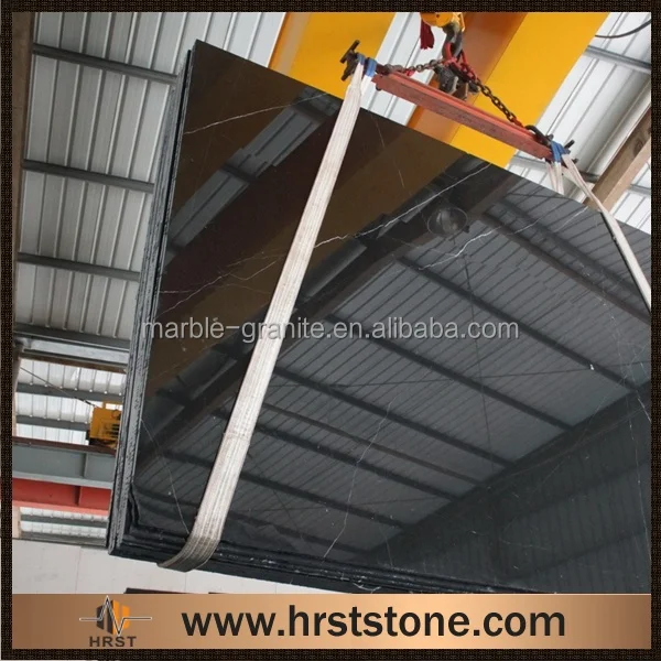 Ленивая однородная гранитная плитка nero marquina