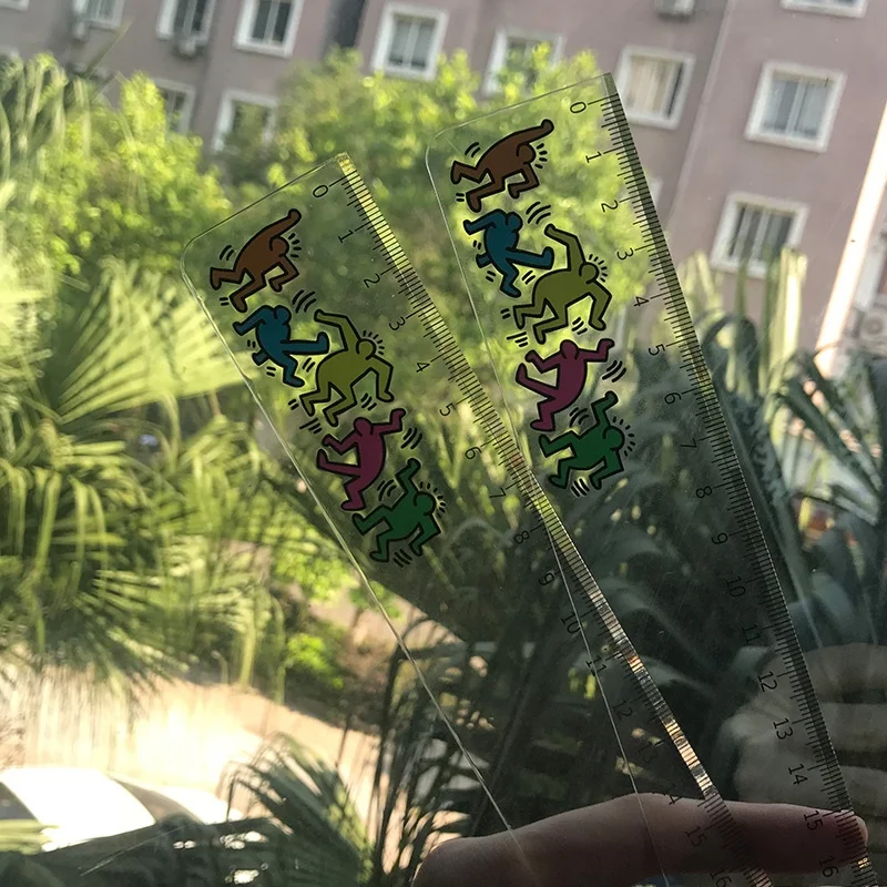 
custom printed laser cutting acrylic plastic ruler for promotion and school 