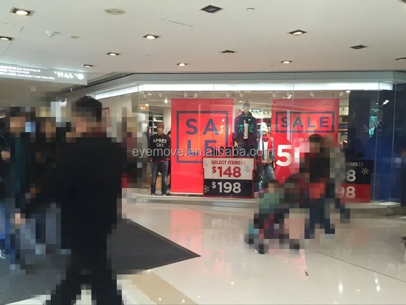 
Window poster used in clothing store 