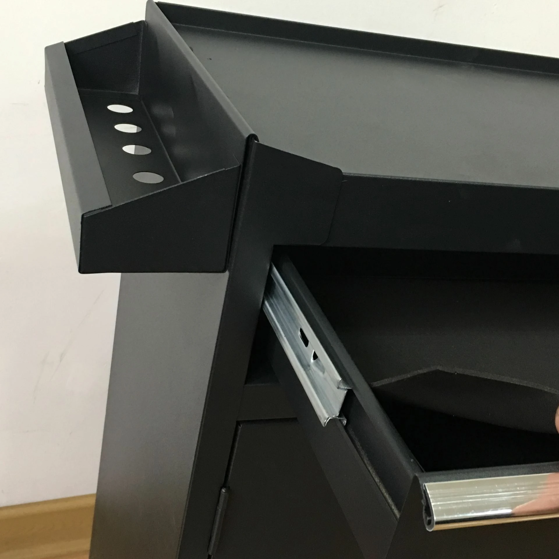 Exclusive custom 1 Drawers and 2 doors cheap metal Cabinet Chest Trolley workshop cabinets