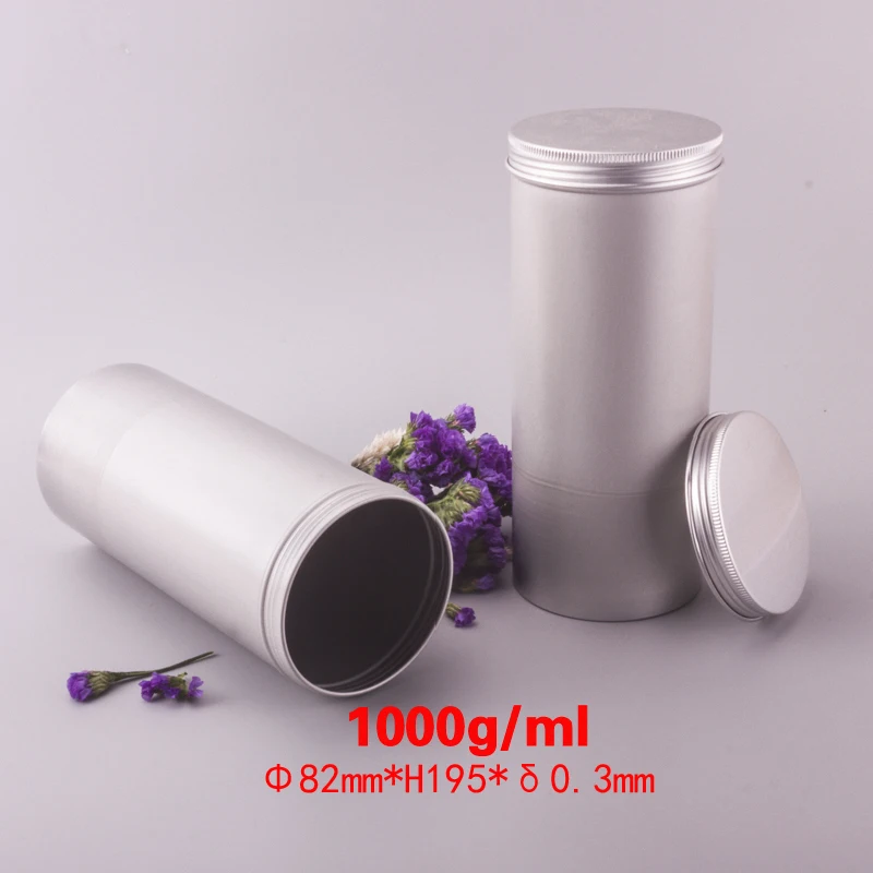 
35.2oz 1000g/ml tea caddy tea tin packing/empty aluminum cans wholesale/ cosmetic packaging tins -52*195(h)mm 