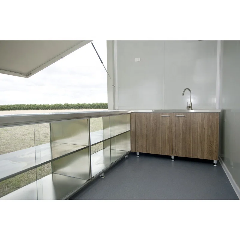 fully furnished container home/steel frame modern prefab kit shop