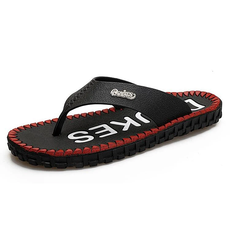 pvc men flip flops comfortable durable.Fashion men pvc slippers