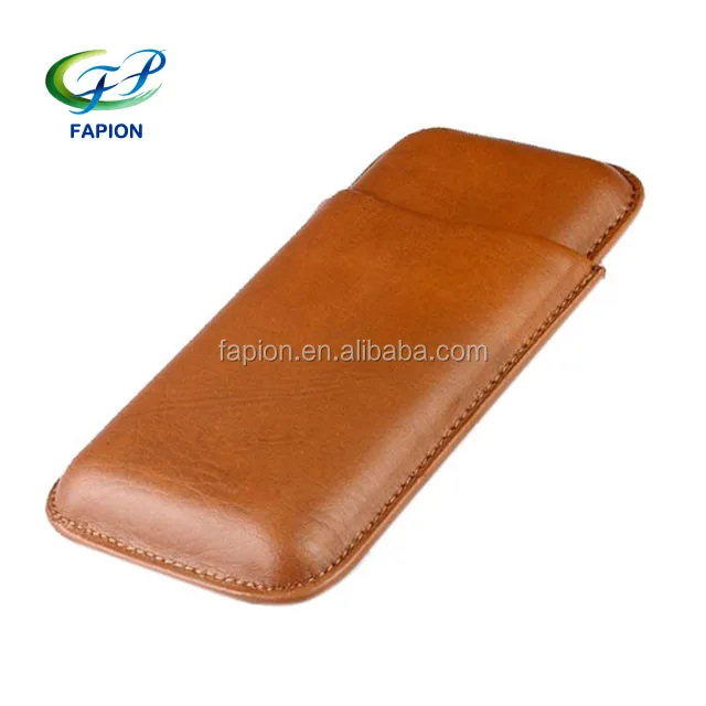 
cigar accessories genuine leather 3 finger cigar case boxes 