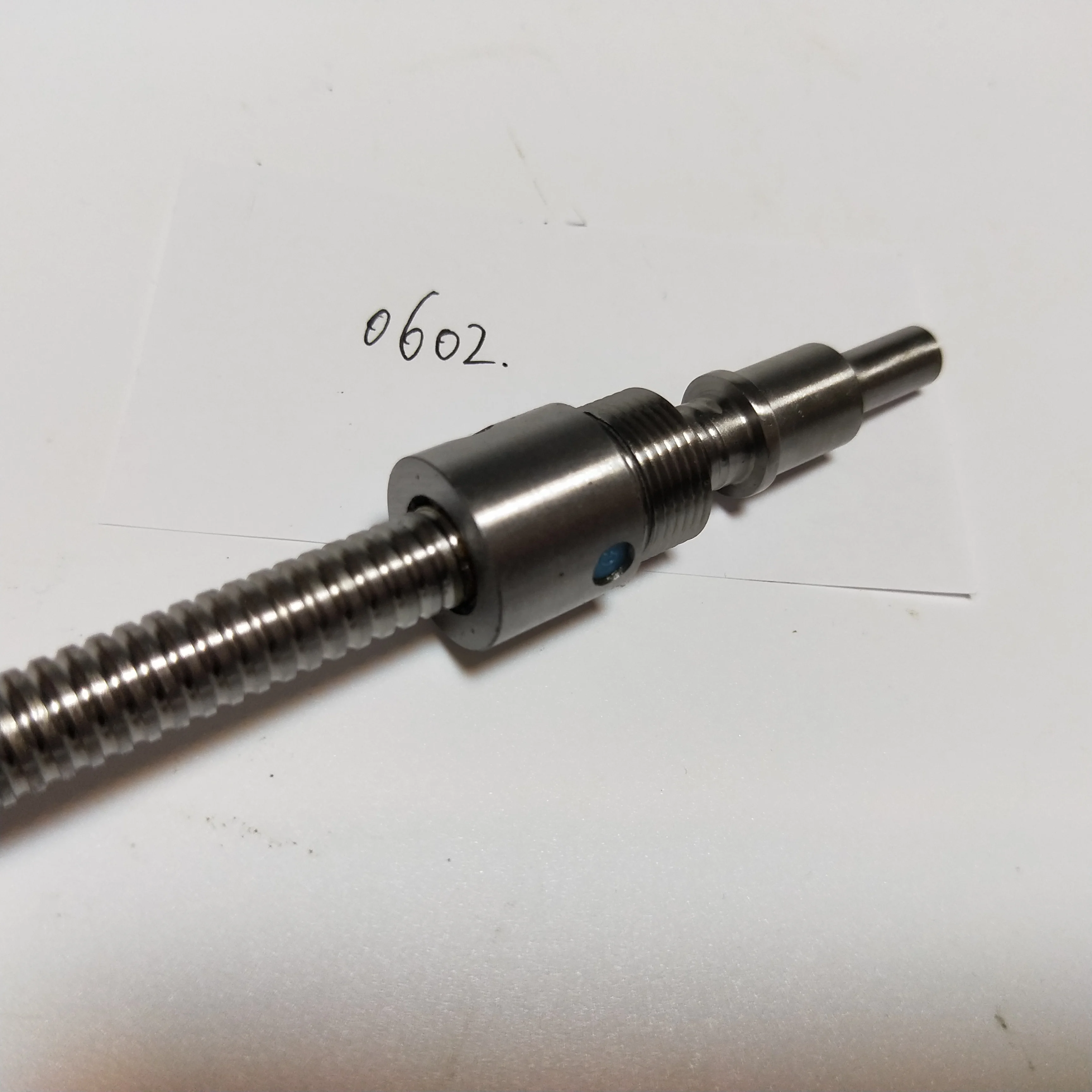 Customized micro small ball screw SFU0602 diameter 6mm,tolerance 0.012mm/meter no backlash for sewing machine and 3d printer