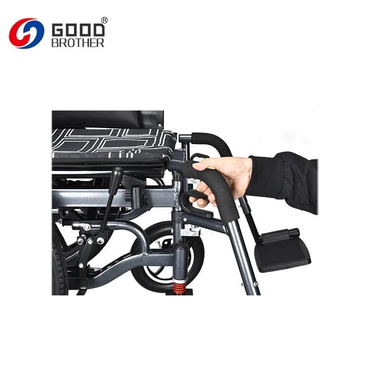 HG-W660B big rear wheel electronic magnetic brake folding  manual electric power  wheelchair