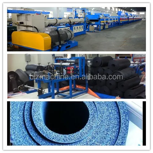 Машина для производства термоизоляционных труб EPDM + ПВХ
