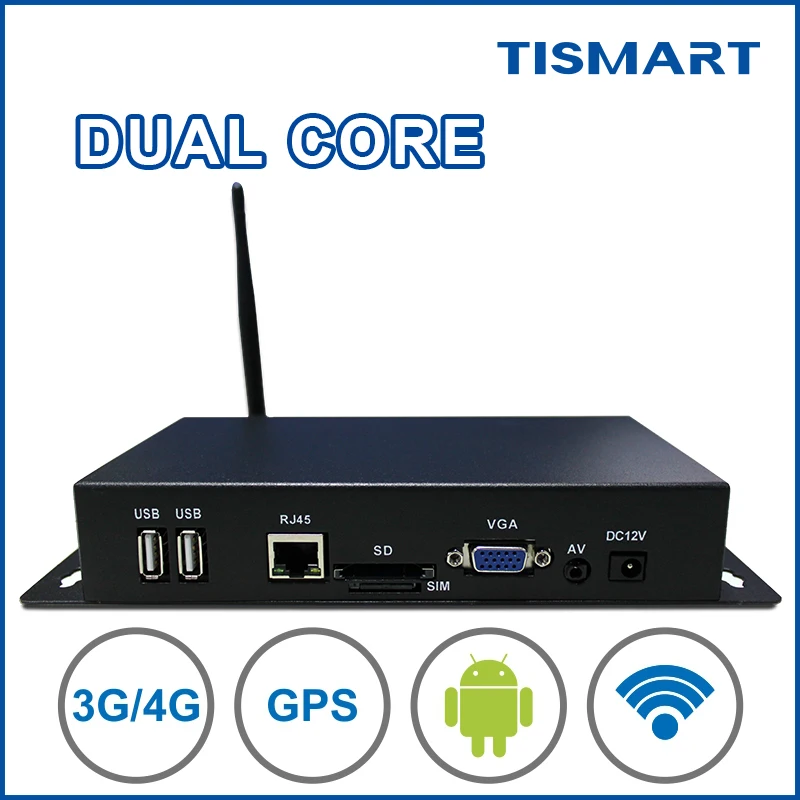 Самый маленький медиаплеер Tismart с Wi-Fi, дешевый android медиаплеер mp4, цифровой медиаплеер
