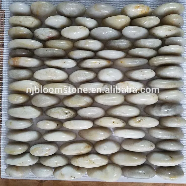 
cheap standing pebble shaped mosaic tile for decoration 