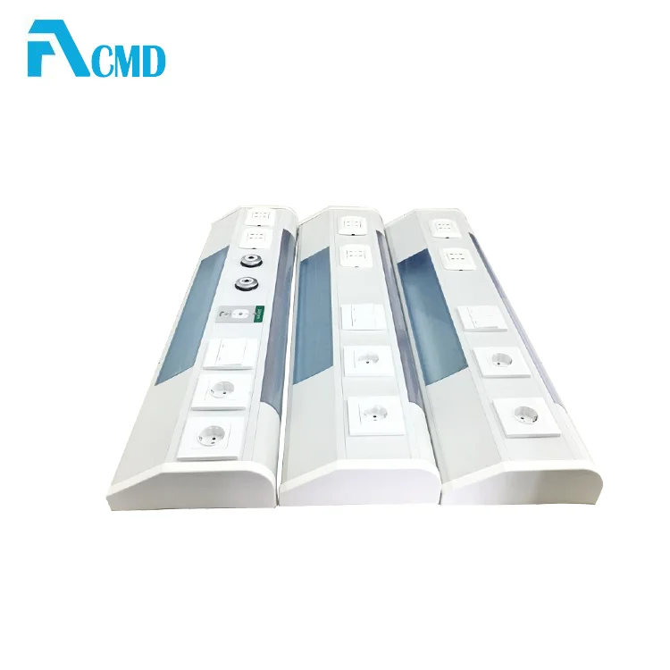 Medical Equipment Hospital Bed Head Console With Gas Outlet hospital bed head unit