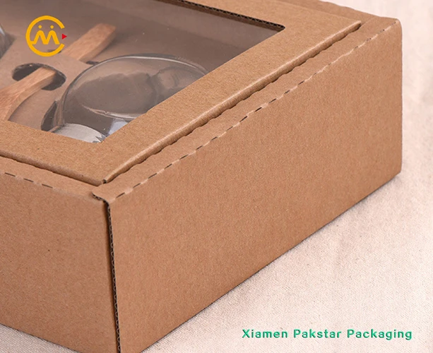 Wholesale Custom Kraft Cardboard Craft Paper Honey Jar Packaging Pot Gift Packing Box with Window