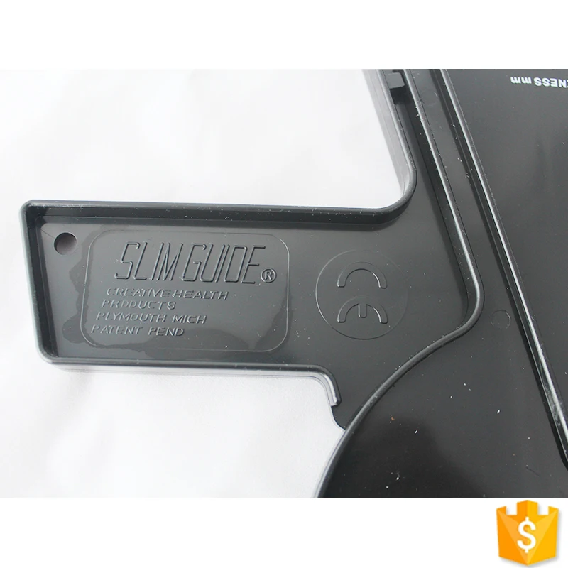 2019 ZHUOYU Economy Plastic Skinfold Caliper, Slim, Guide style