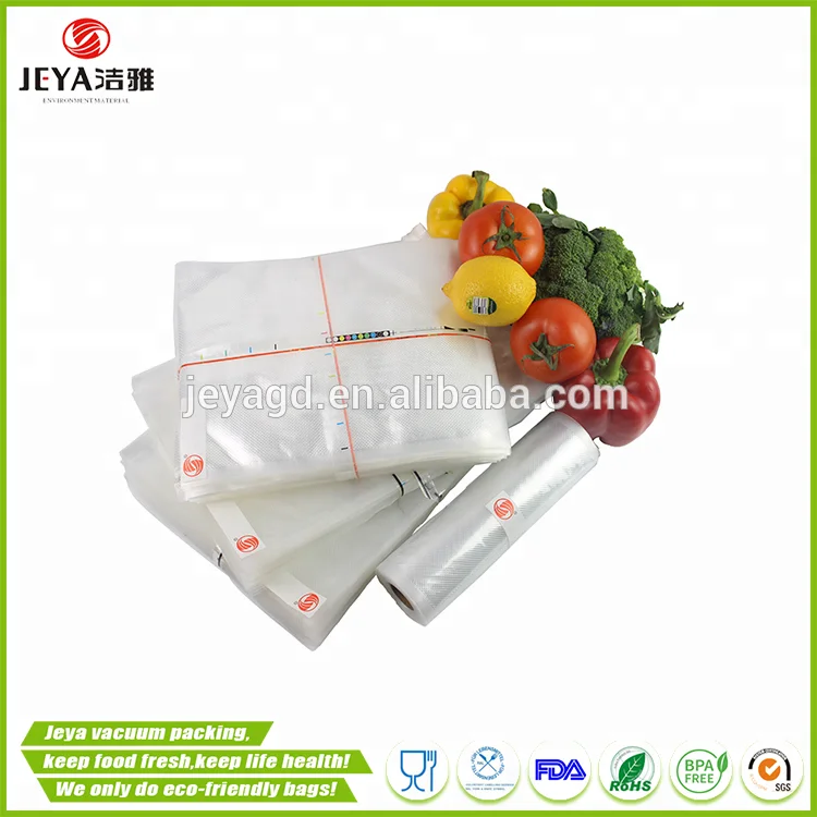 
embossed vacuum sealed bag Food saver vacuum sealer nylon pe vacuum bag 