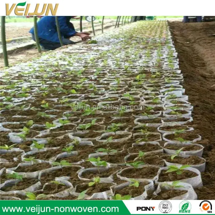 
Biodegradable eco-friendly non woven seedling bags/grow bags 