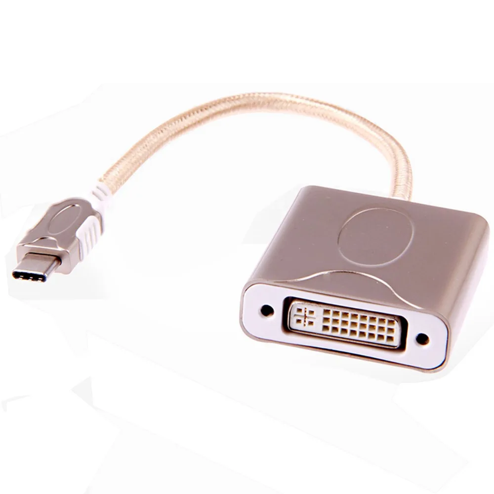 Переходник адаптер кабель USB3.1 (папа) – DVI (мама)