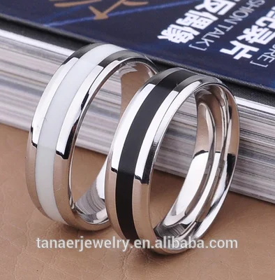 2015 новый дизайн wholesals полированный кольцо моды титана