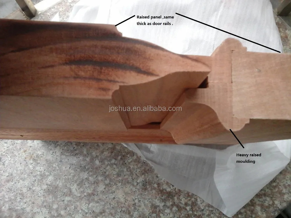 
Arched Top African mahogany solid wood entry door 