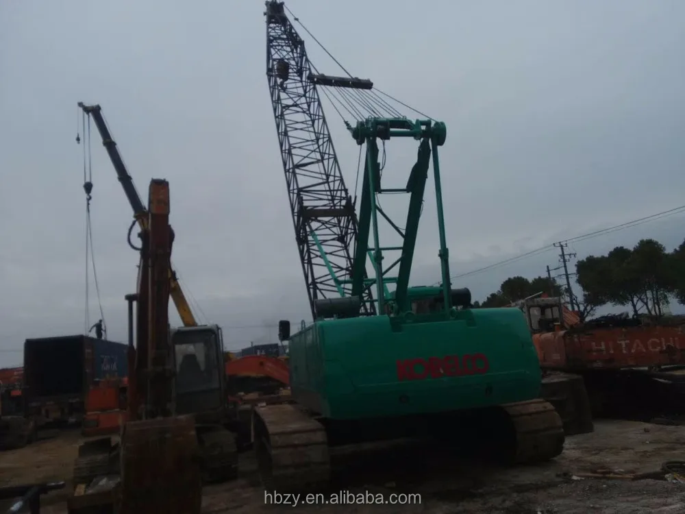 50 ton used kobeco crawler crane/JAPAN ORIGINAL 50 TON USED KOBECO CRAWLER CRANE 7055/150 ton crawler crane