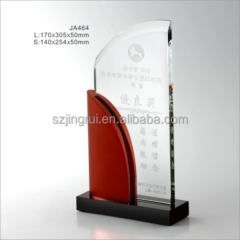2018 Best Design Crystal Trophy In Dubai With Factory Price JA464