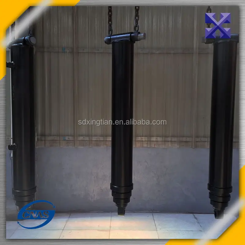 hydraulic jack Hyva type customized telescopic China manufacturer hydraulic cylinder XINGTIAN mining trucks hydraulic cylinder