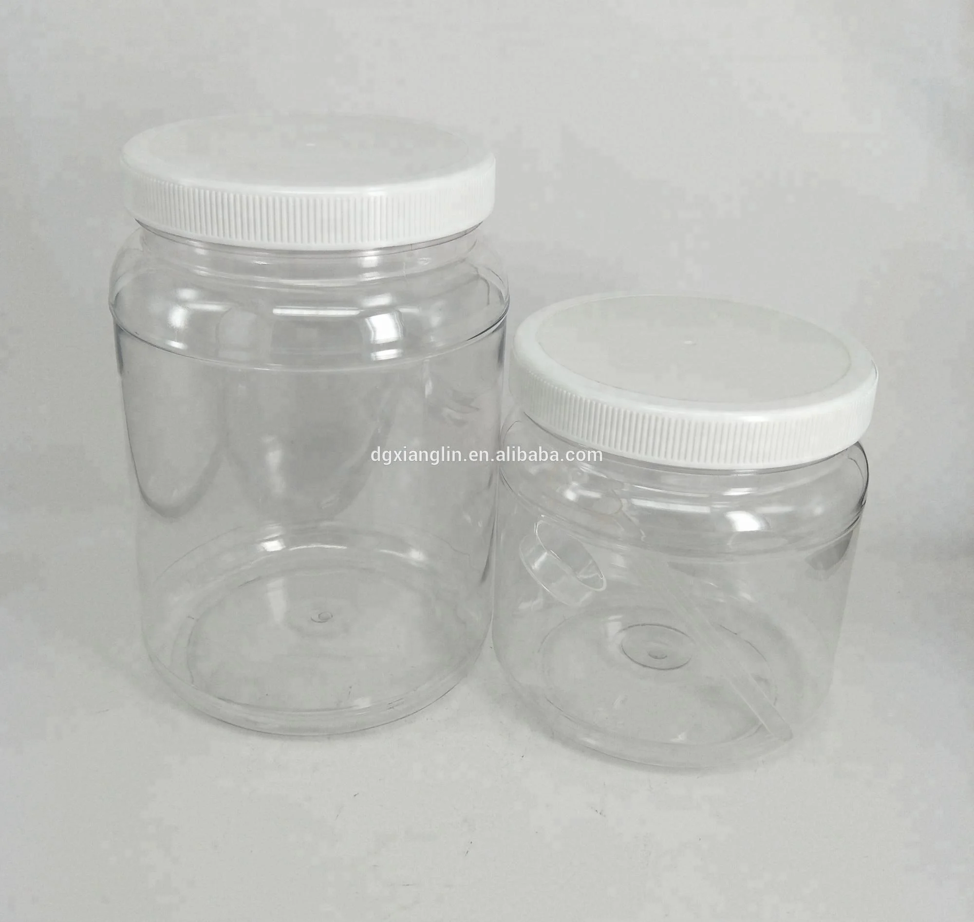 High quality wholesale PET plastic jars for food with lids