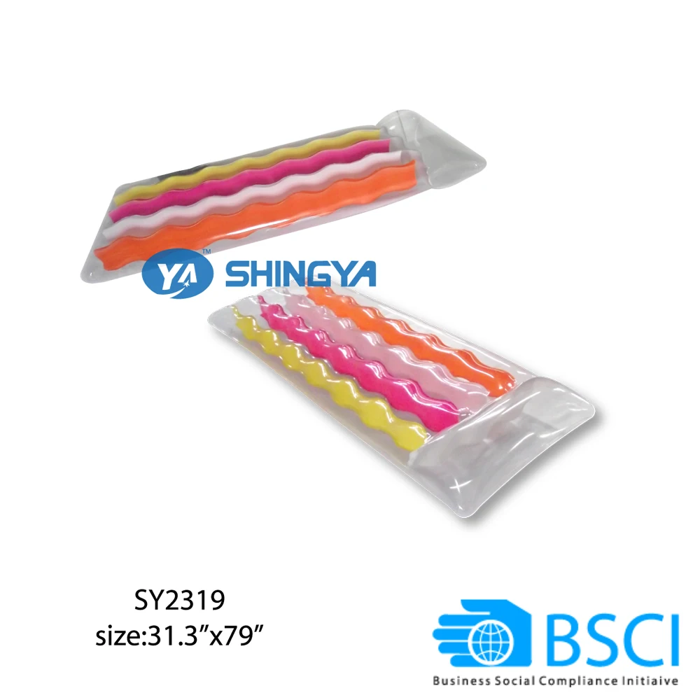 
BSCI Factory inflatable air mattress swimming pool floating bed 