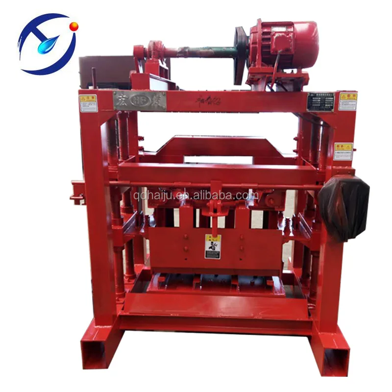 Moveable hydraulic concrete hollow brick making machine for sale