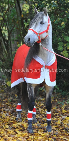  Christmas fleece horse