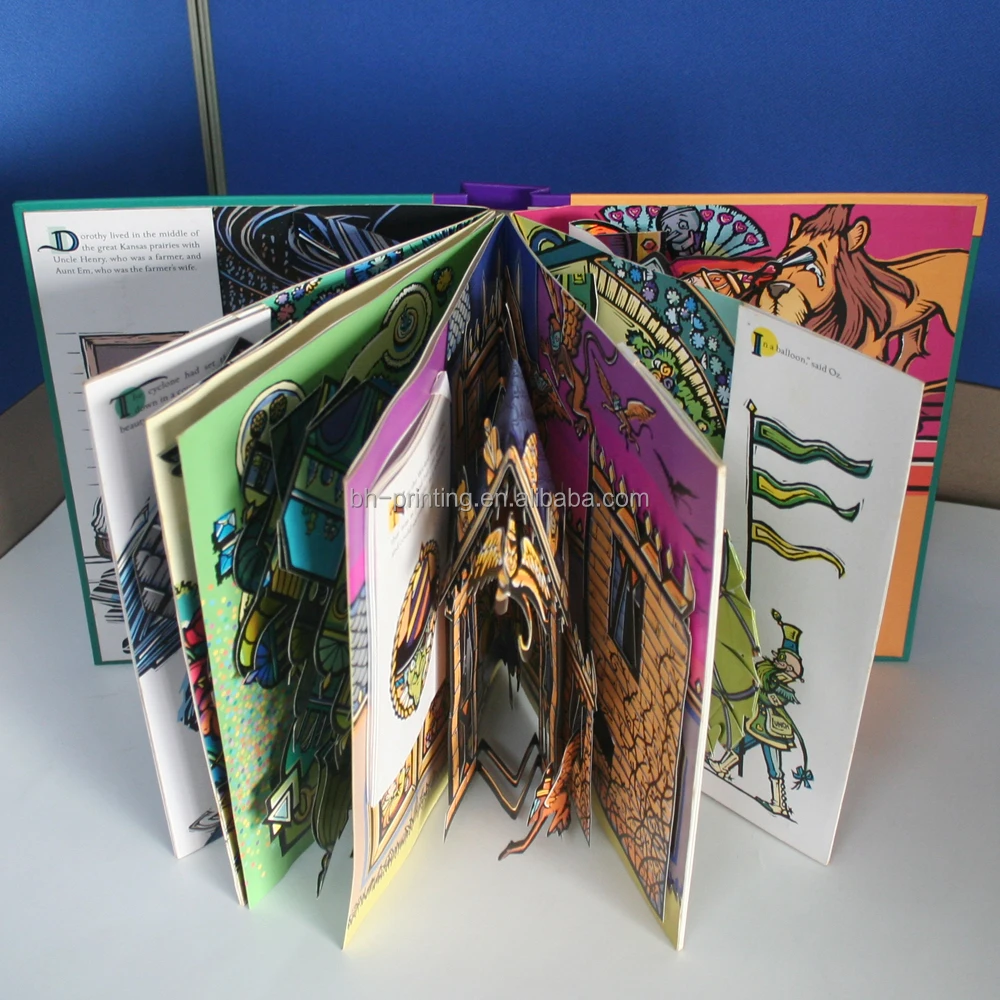 Elegant hardcover stereo children book printing