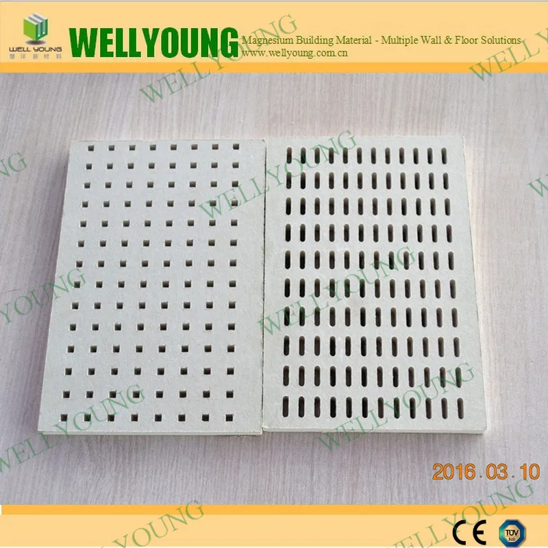 regular hole Moistureproof perforated acoustic gypsum board in dubai