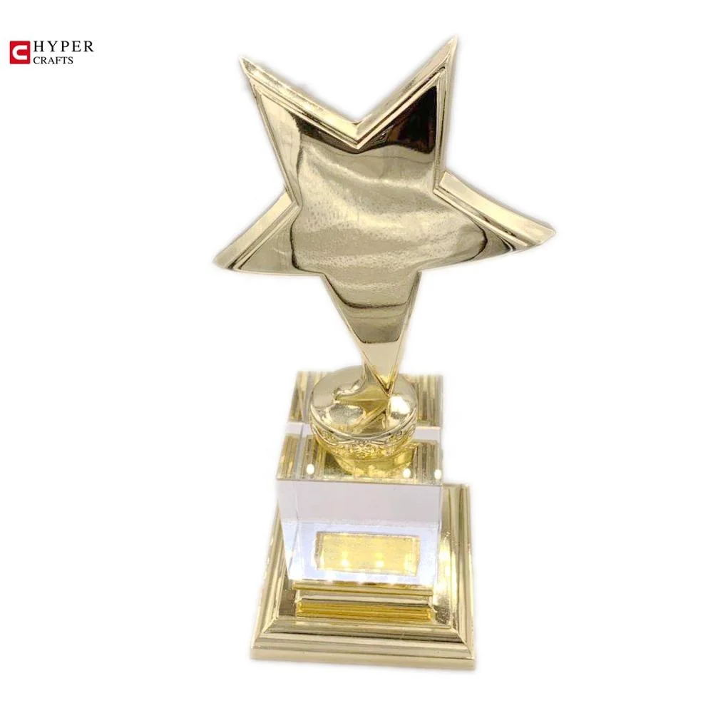 Hypercrafts Custom Metal Champions Large Big Trophies Awards Gifts Blank star Trophy
