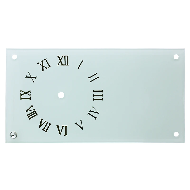 12 inch sublimation glass blank glass clock frame
