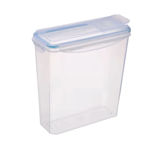 3.7L Cereal Container Keeper Great For Dry Food Storage With Airtight Blue Lid Set of 4 for Cereal, Snacks and Sugar