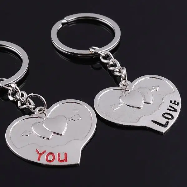 New product hotsale fashion wholesale alibaba stuffed bear head key ring craft polyester felt couple pair keychain made in China