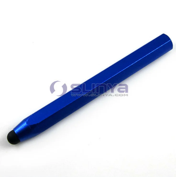 Mobile Phone Tablet Metal Touch Screen Pen Hexagon Aluminum Stylus for iPhone Samsung Smart Phone PAD Pen