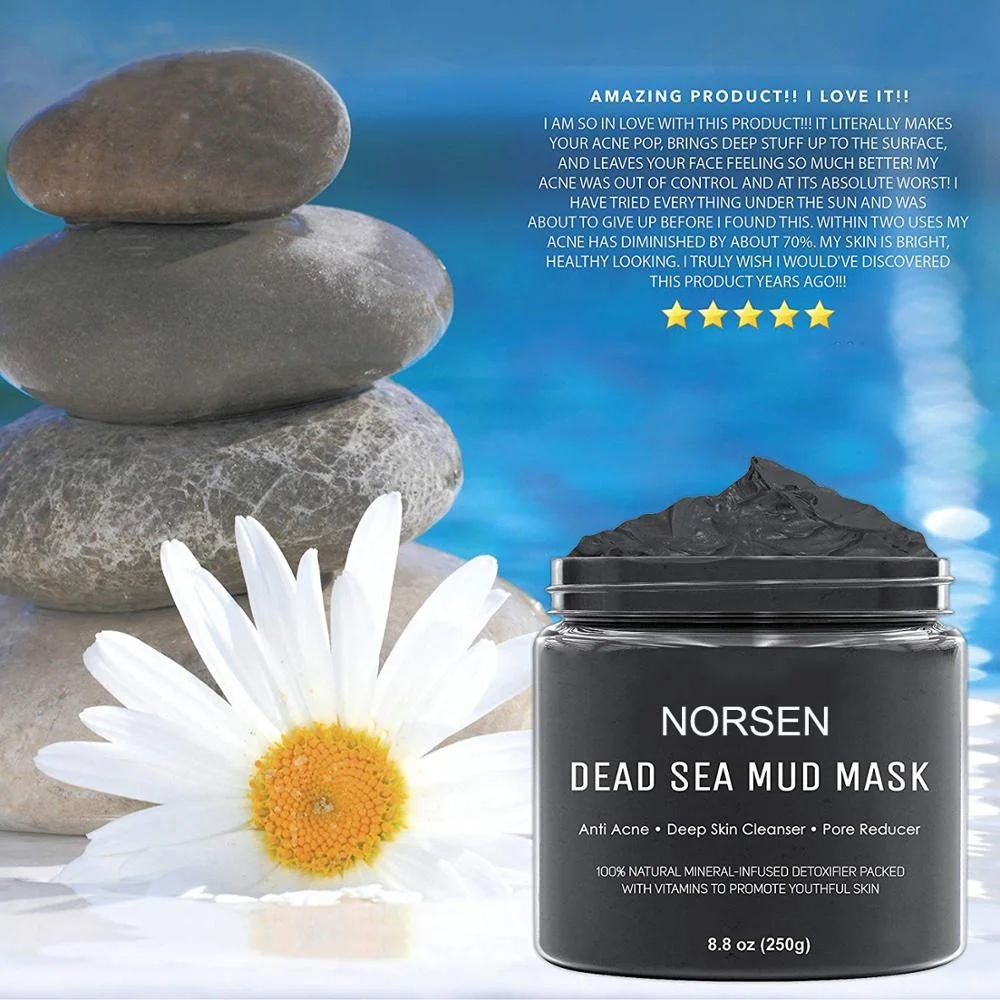 Hot Selling Face Care Anti Ance Shrink Pores Dead Sea Mud Face Mask